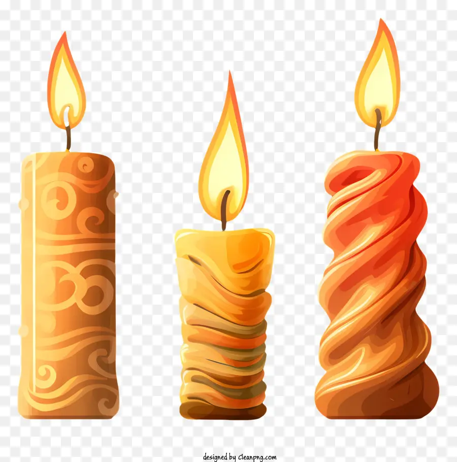 Diseños De Velas，Patrón De Remolino PNG