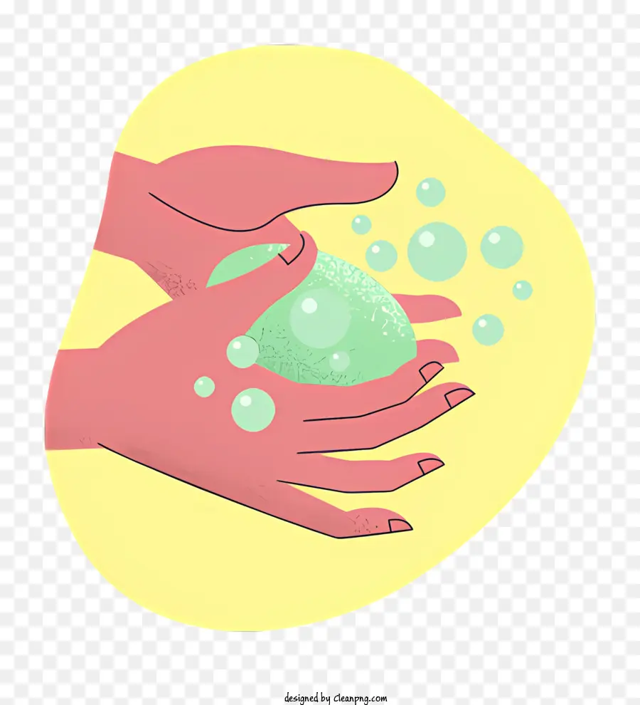 La Higiene De Las Manos，Las Burbujas De Jabón PNG