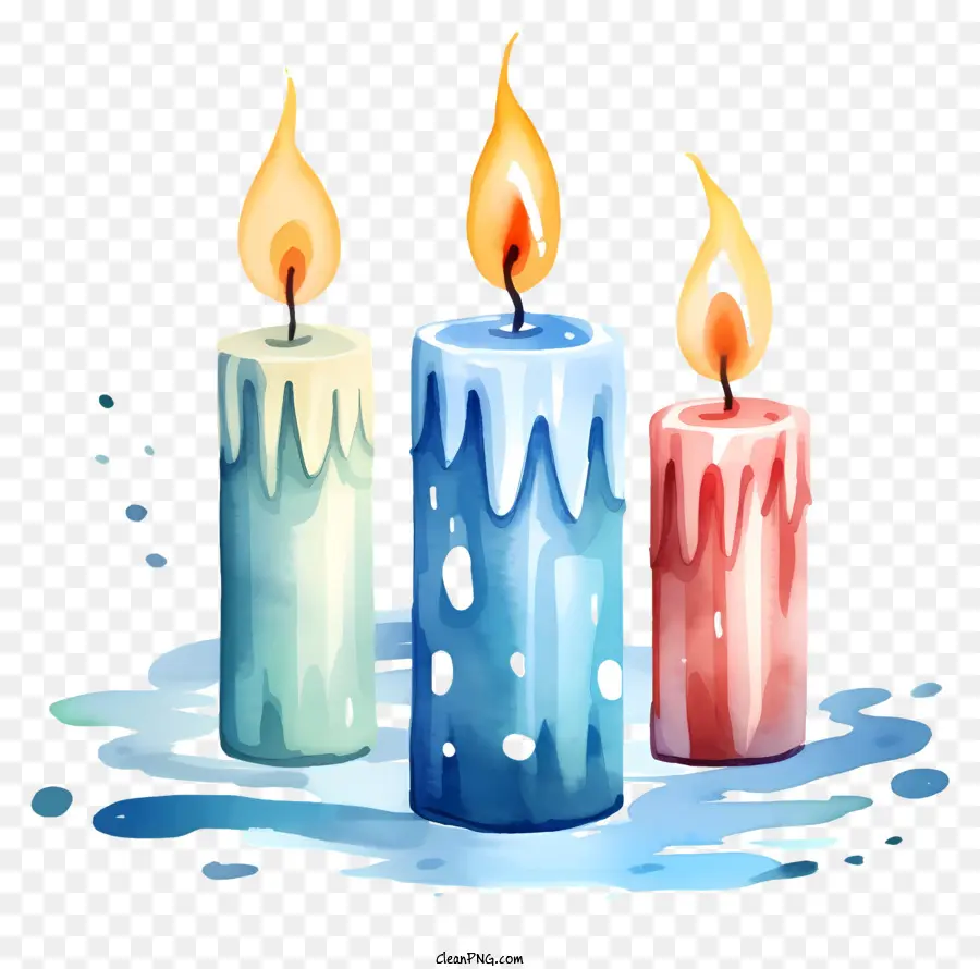 La Quema De Velas，Velas Coloridas PNG