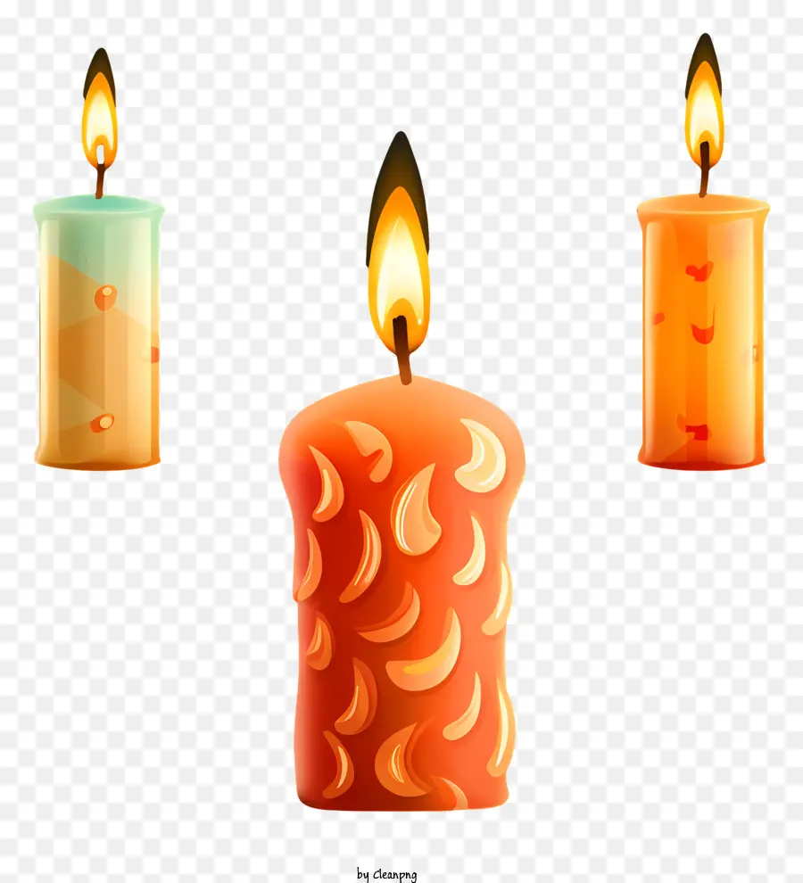 Velas，Las Velas Encendidas PNG