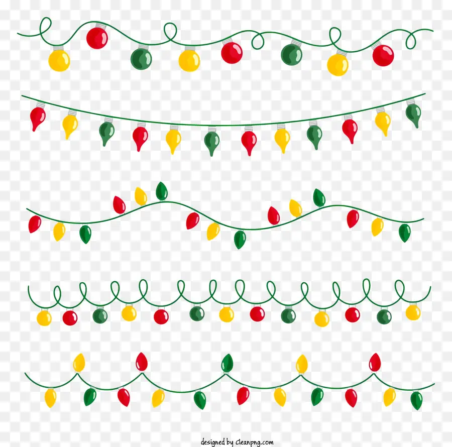 Luces De Navidad，Bombillas PNG