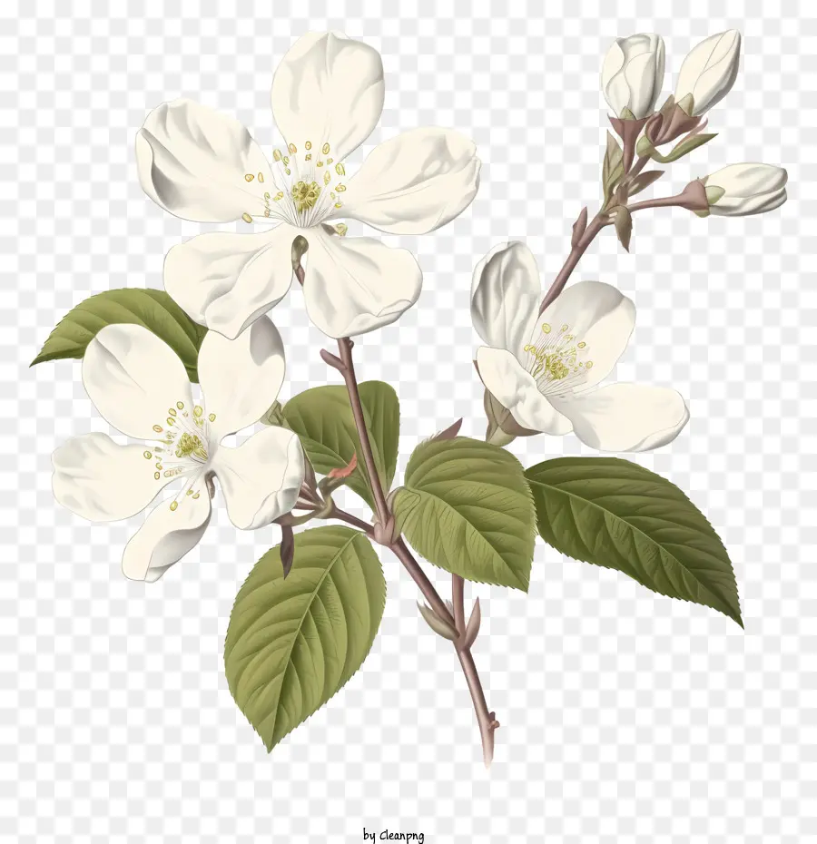 Flor Blanca，Apple Blossom PNG