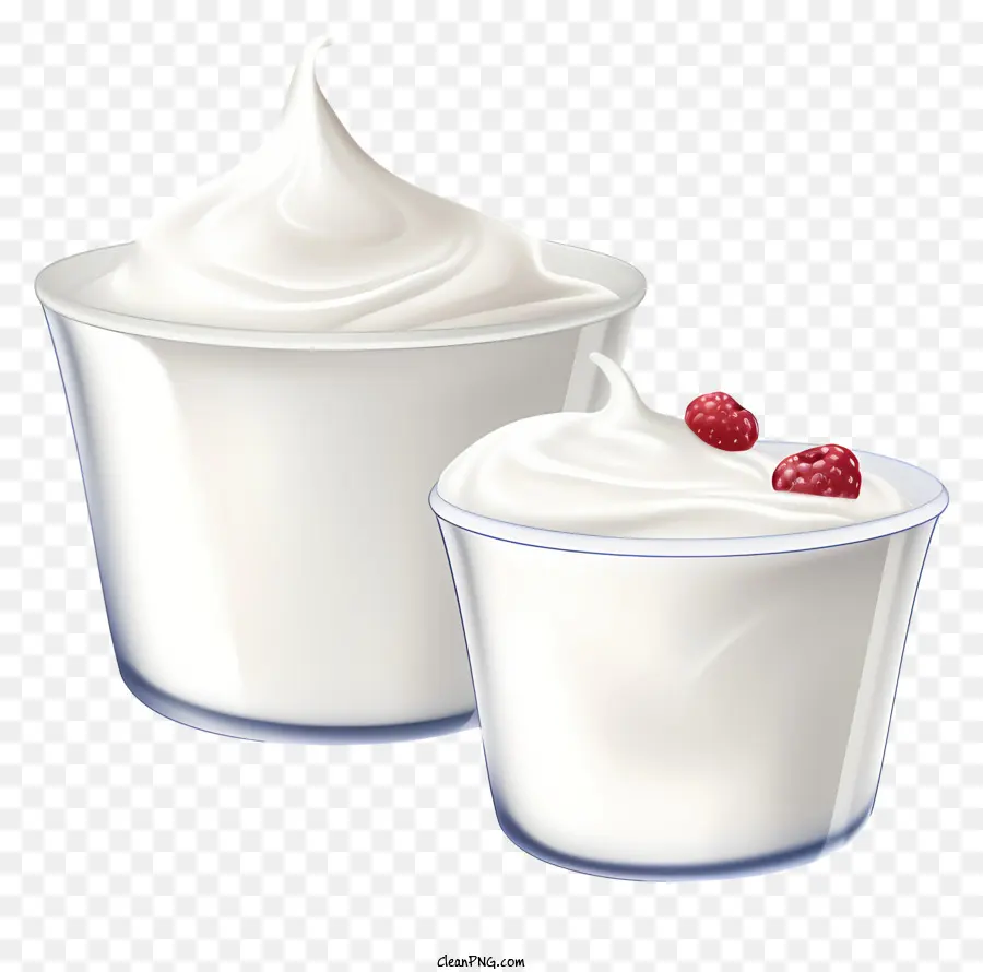 Crema Batida，Tazas De Yogur PNG