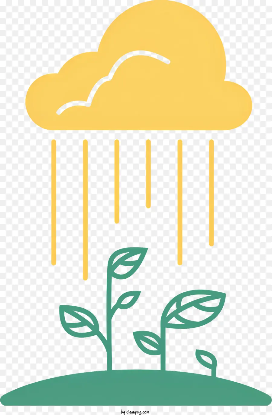 Lloviendo，Lluvia Y Plantas PNG