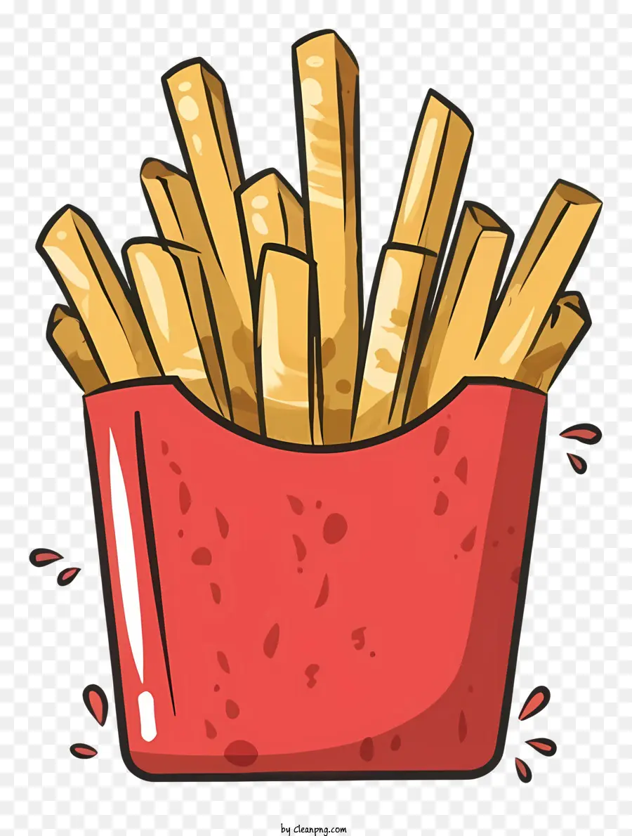 Las Papas Fritas，Vaso De Plástico Rojo PNG