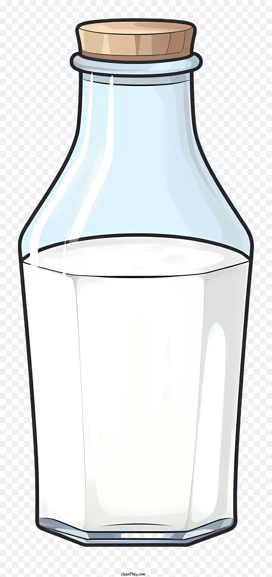 Botella De Vidrio，La Leche PNG