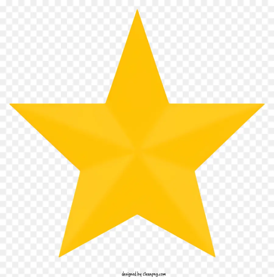 Estrella Amarilla，En Forma De Estrella PNG