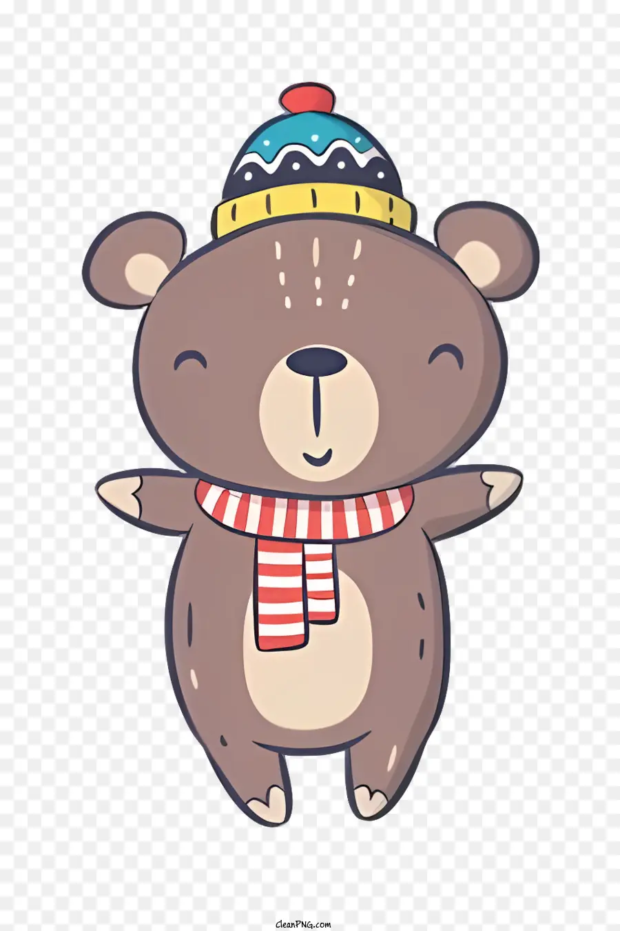 Lindo Oso De，Knitted Hat PNG