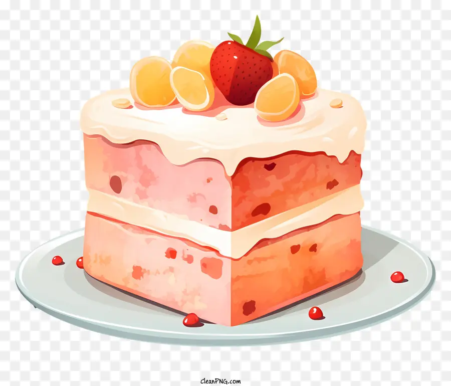 Pastel En Capas，Pastel De Frutas PNG