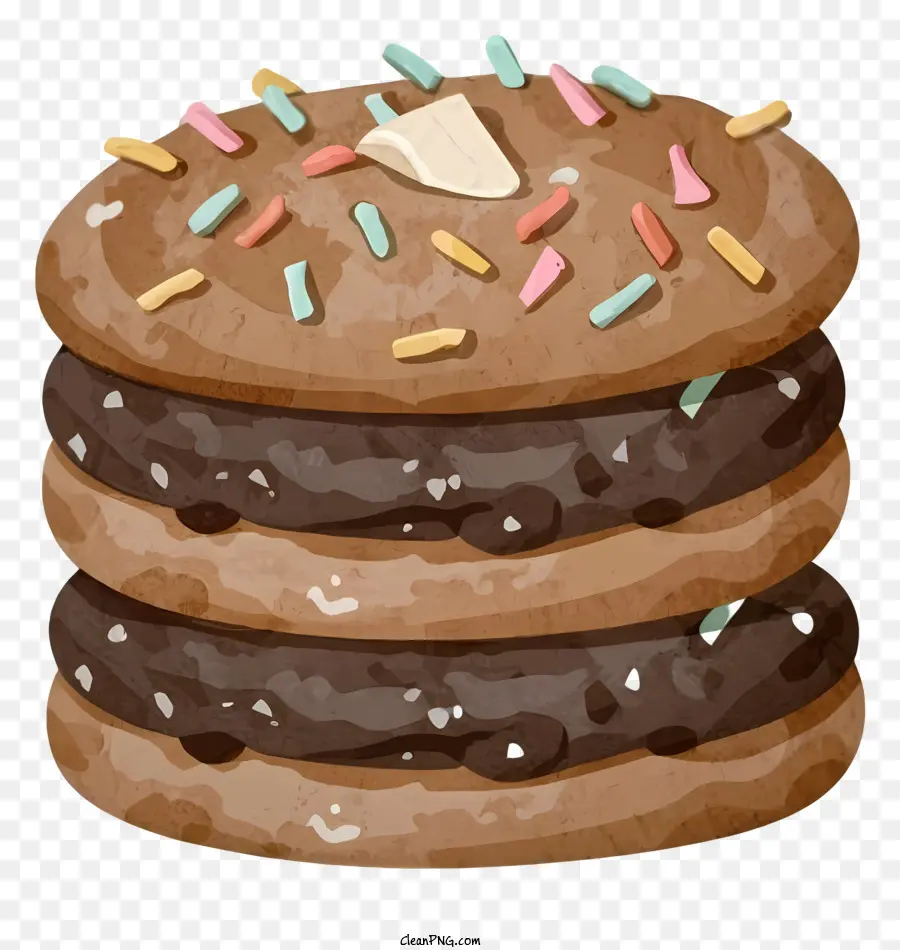 Galletas Con Chispas De Chocolate，De Postre PNG