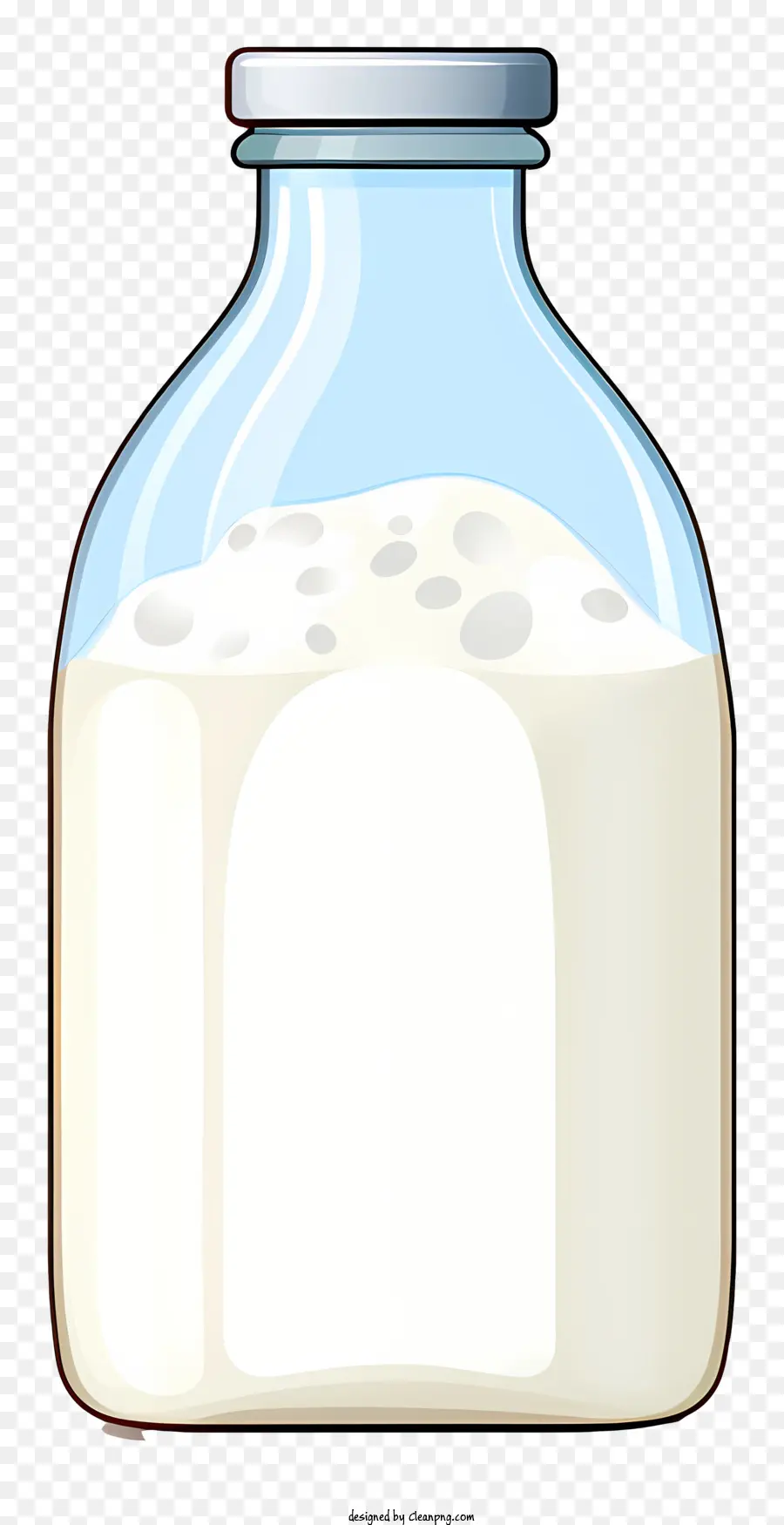 Botella De Vidrio Transparente，La Leche PNG