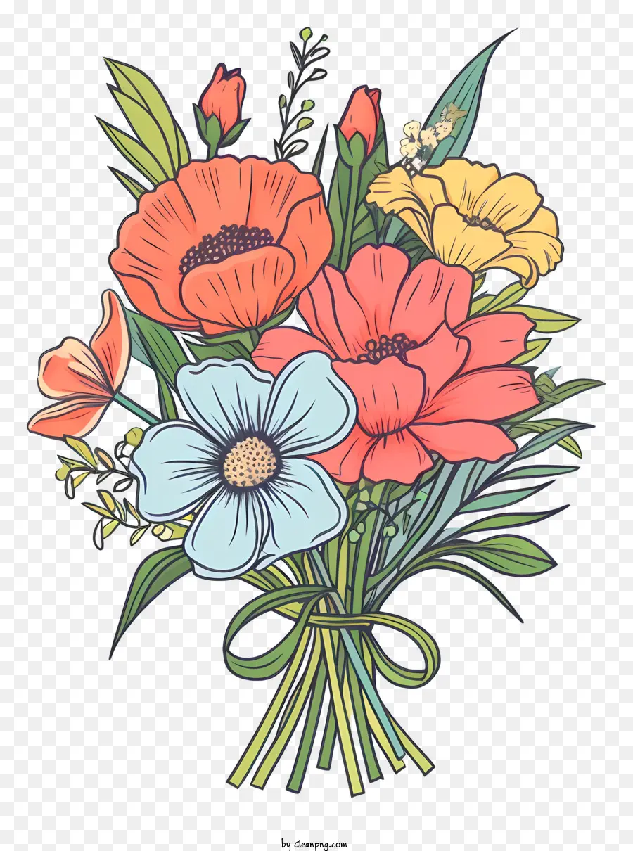 Bouquet Of Flowers，Rosas Rojas PNG