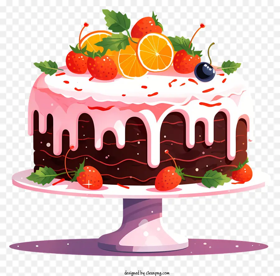 Tarta De Fresas，Decoraciones De La Torta PNG