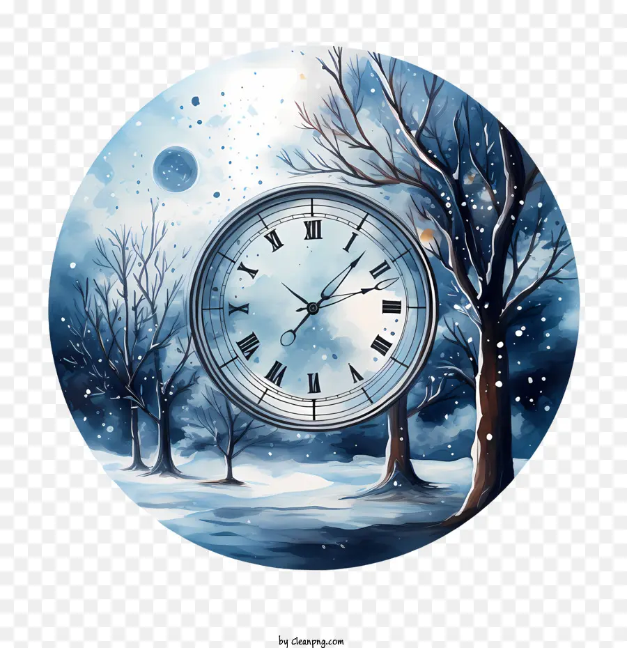 Horario De Invierno，Reloj De Invierno PNG