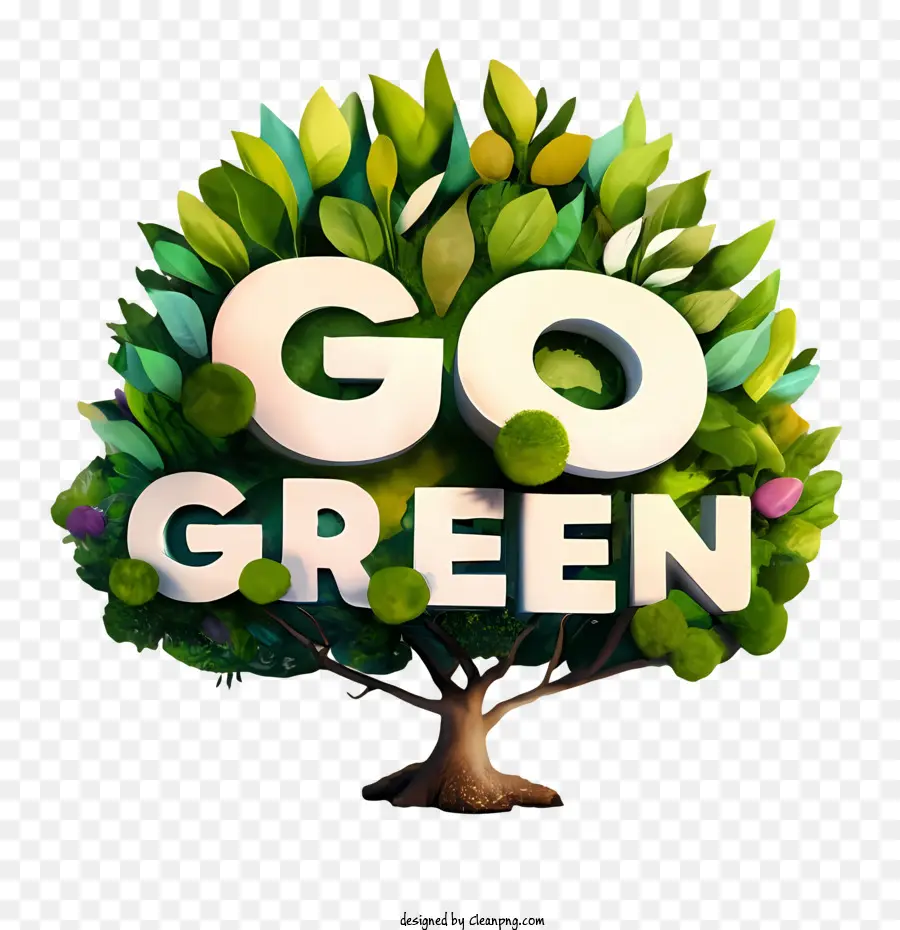 Go Green，Verde PNG