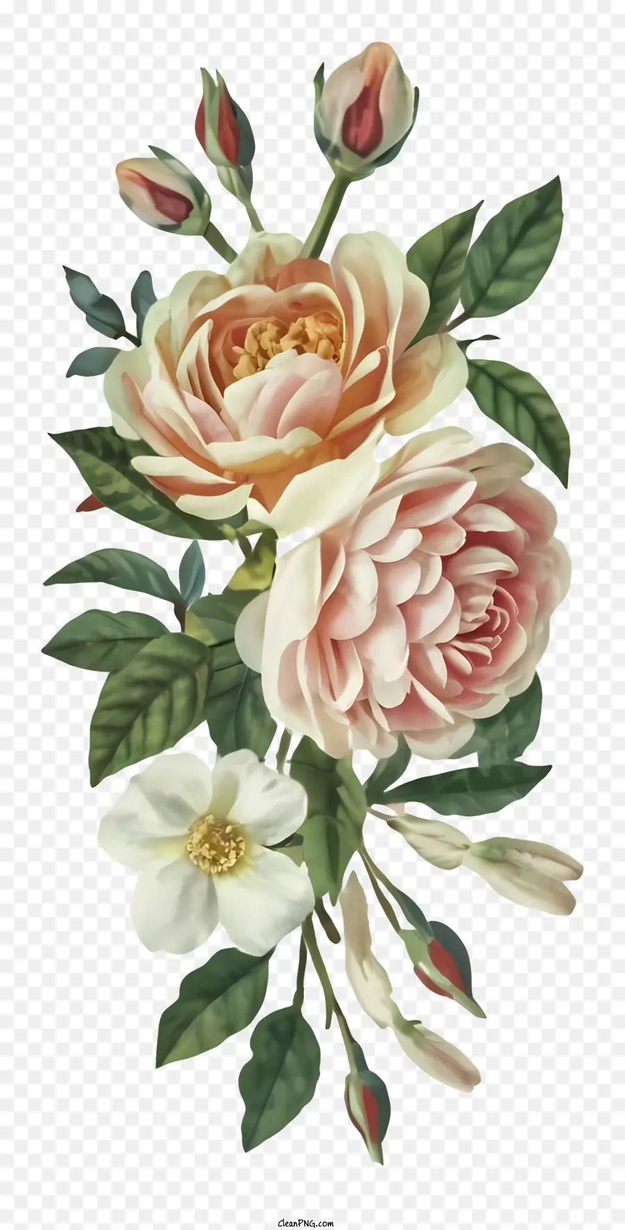 Rose Bouquet，Rosas De Color Rosa PNG