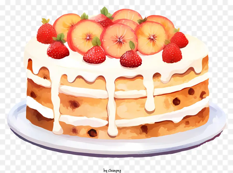 Pastel，Pastel De Frutas PNG