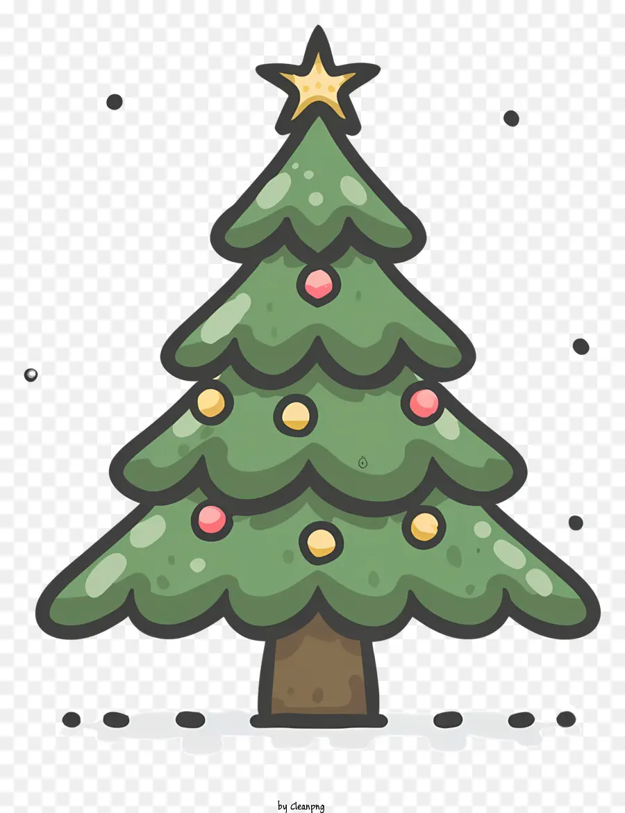 árbol De Navidad，El Verde Y El Blanco PNG