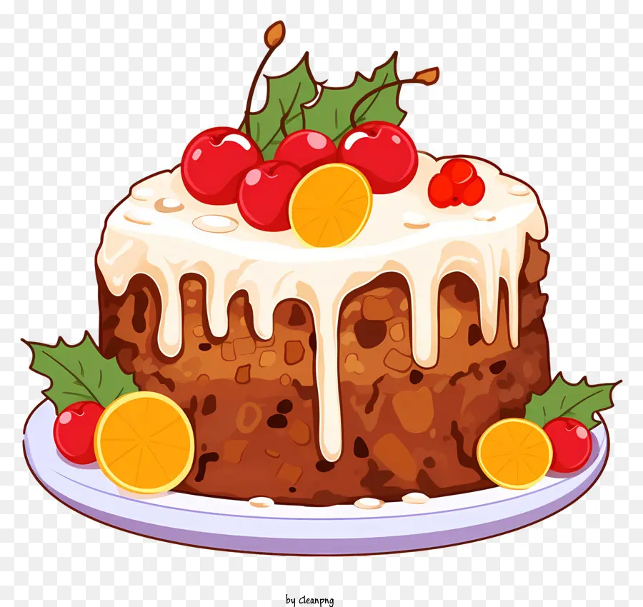 Pastel De Frutas，Postre PNG