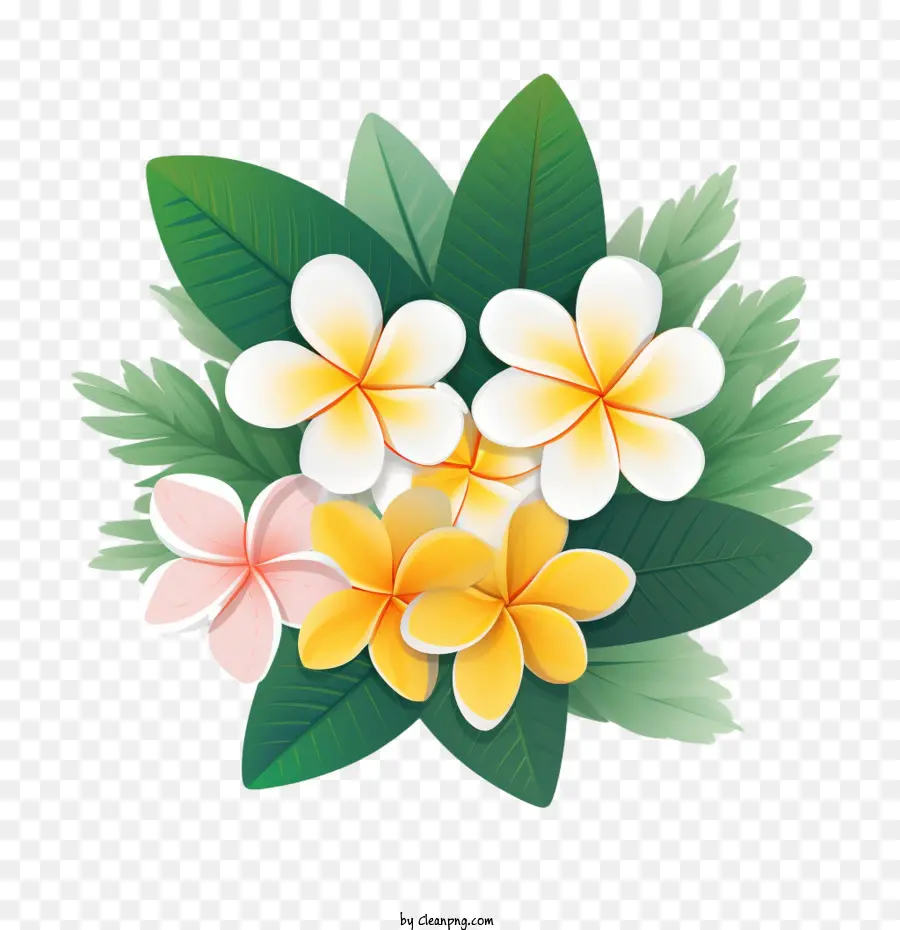 Flor De Plumeria，Que Están Hechos De Amarillo PNG