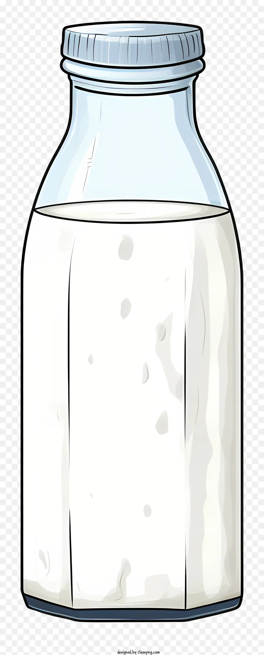 Frasco De Vidrio，Líquido Blanco PNG