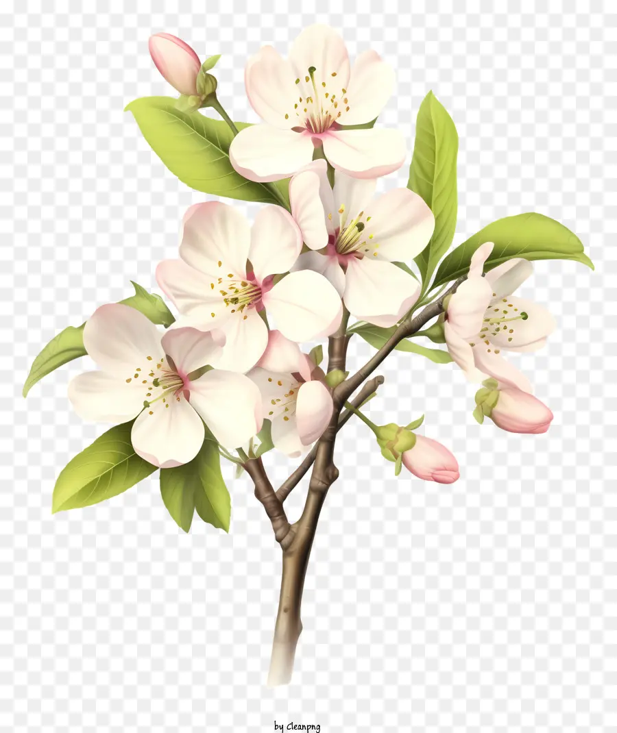 Flor Blanca，Flor De Cerezo PNG