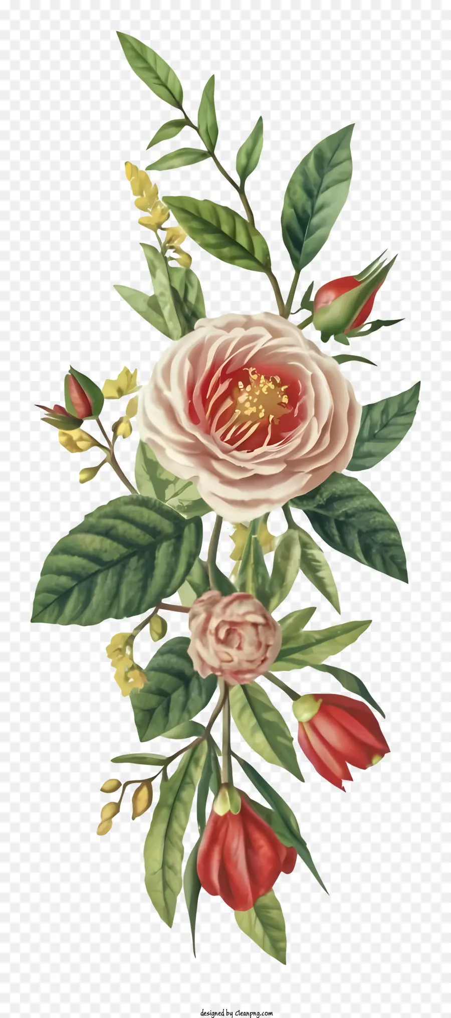 Ramo，Rosas De Color Rosa PNG