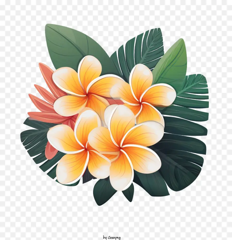 Flor De Plumeria，Flora PNG