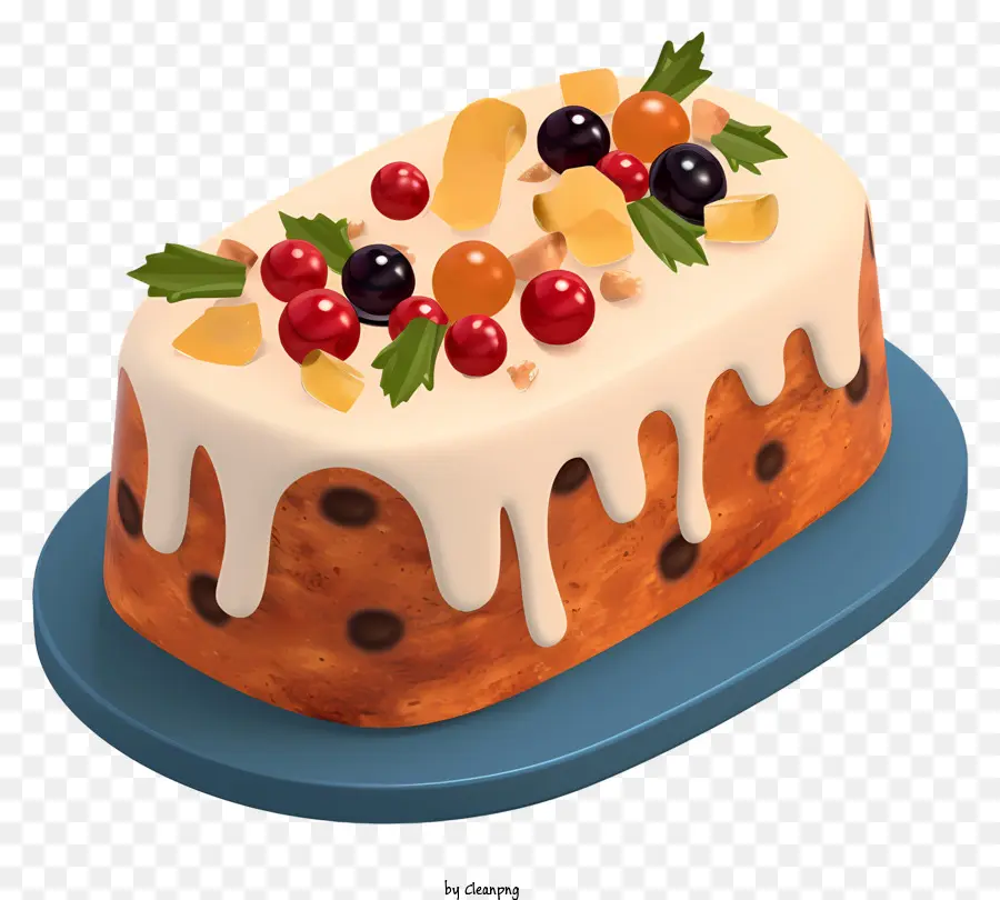 Pastel De Frutas De Navidad，Formación De Hielo PNG