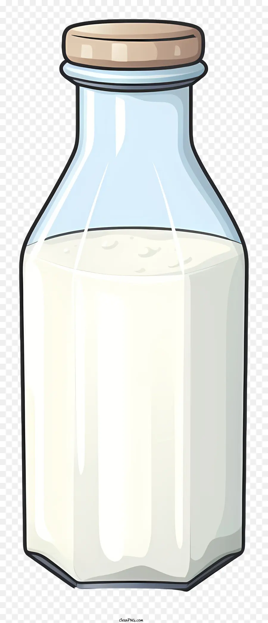 Botella De Vidrio，Botella De Leche PNG