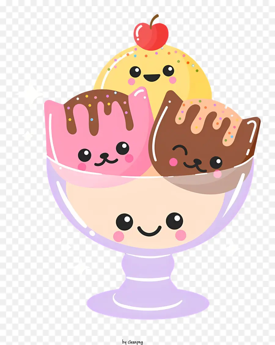 Lindo Gato，Cono De Helado PNG