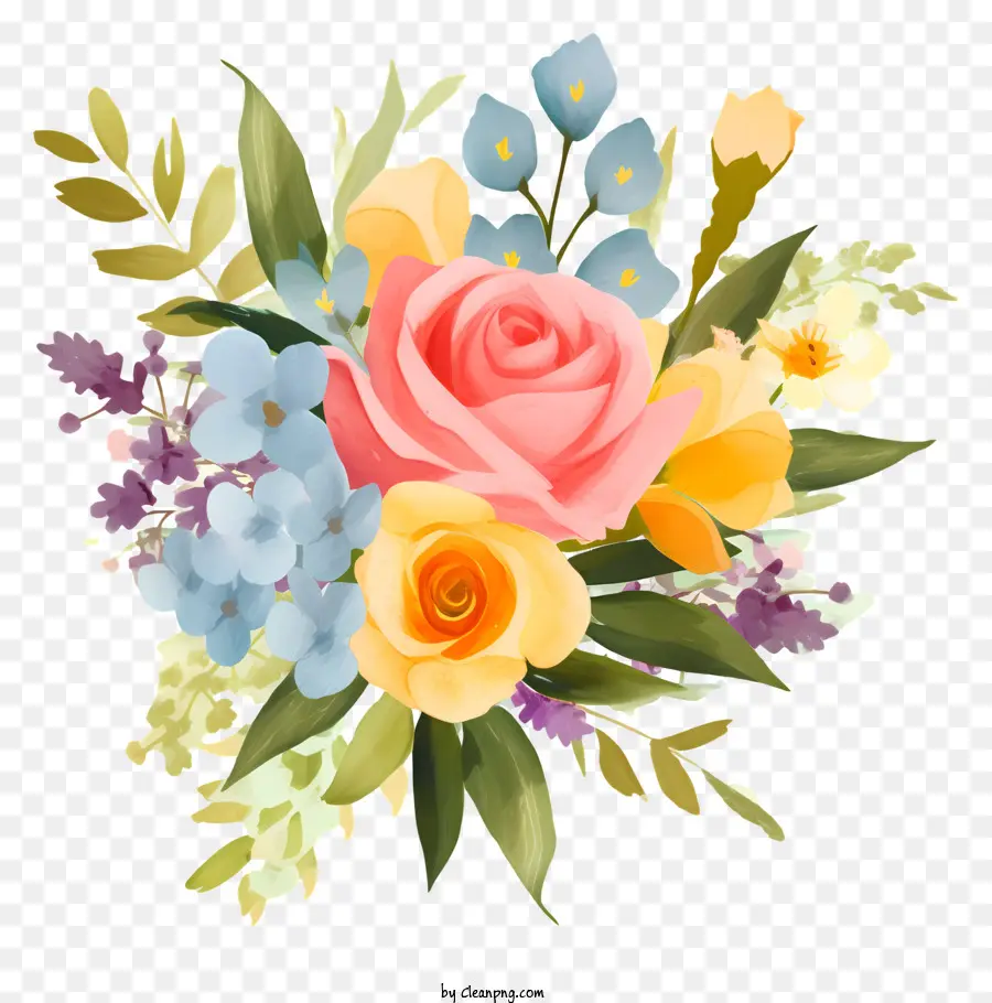 Bouquet Of Flowers，Las Rosas PNG