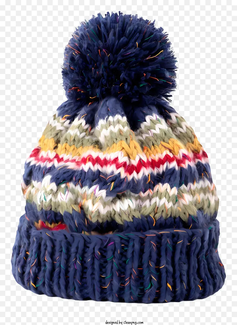 Gorro De Punto Azul Marino，Gorro De Punto Colorido PNG