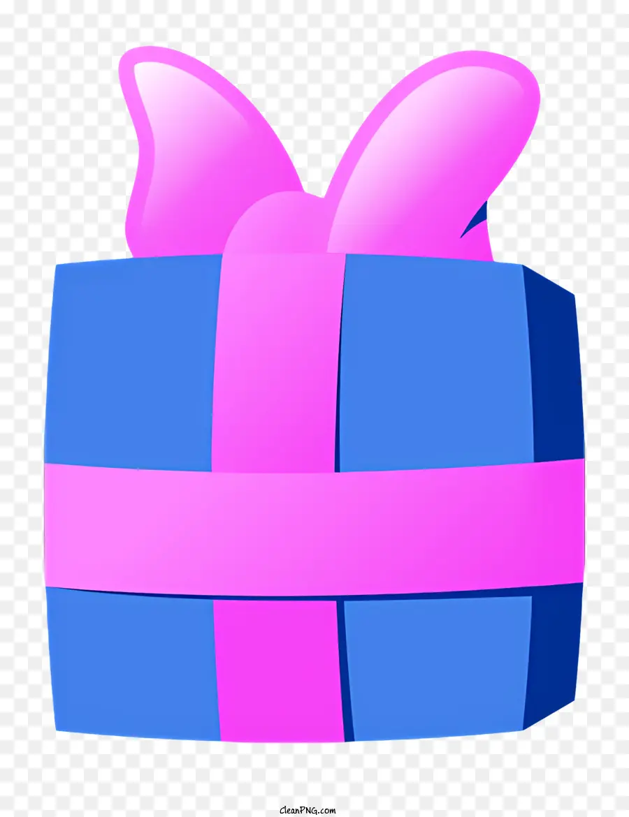 Cinta Rosa，Azul Caja De Regalo PNG