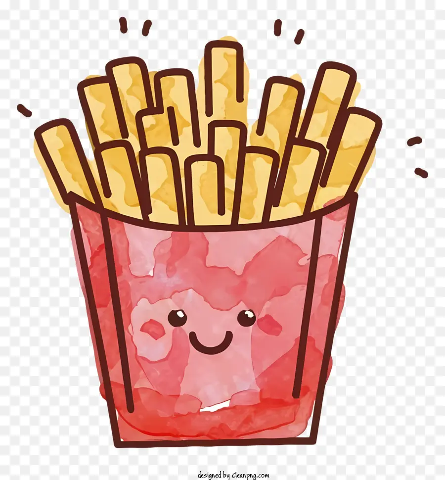 Tazón Rojo，Las Papas Fritas PNG