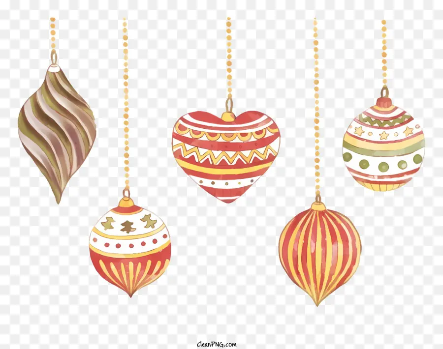 Adornos De Navidad，Los Ornamentos Decorativos PNG