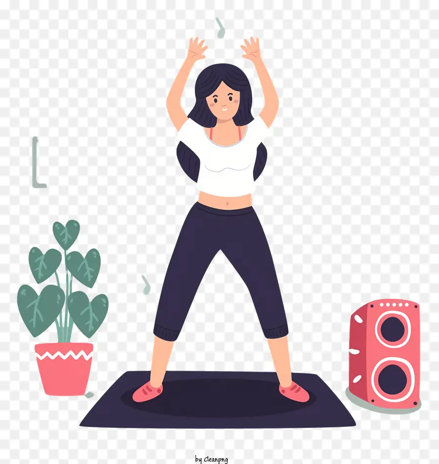 Yoga，Mujer Haciendo Ejercicio PNG