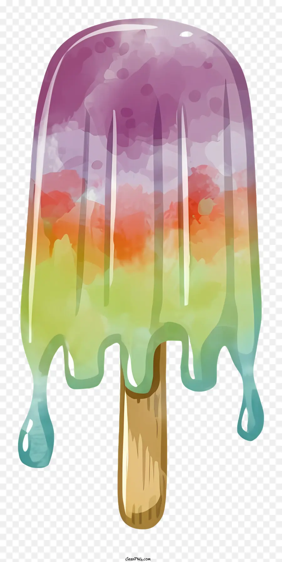 Paleta De Arcoiris，Gotas De Pintura PNG