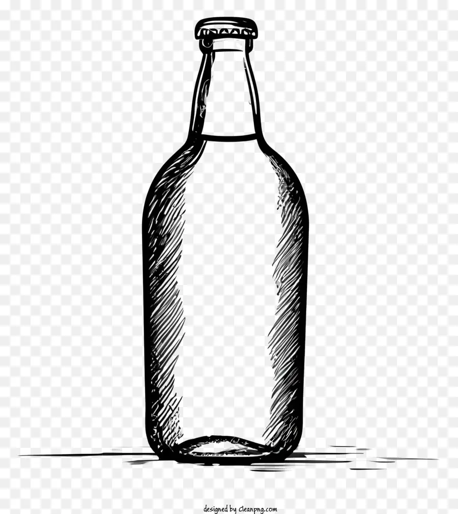 Botella，En Blanco Y Negro PNG