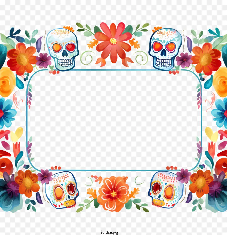 Dia De Muertos，Calaveras De Azúcar PNG