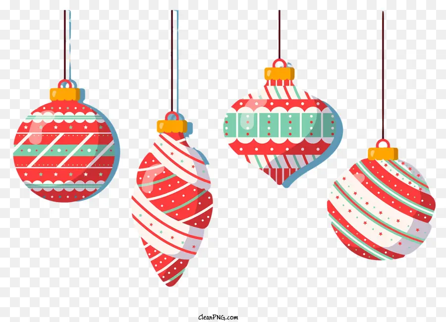 Adornos De Navidad，Diferentes Diseños PNG