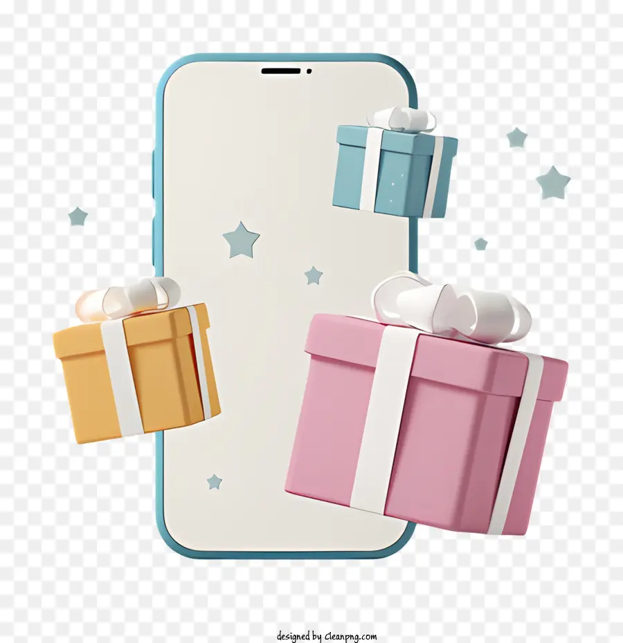 Cellphone，Cajas De Regalo PNG