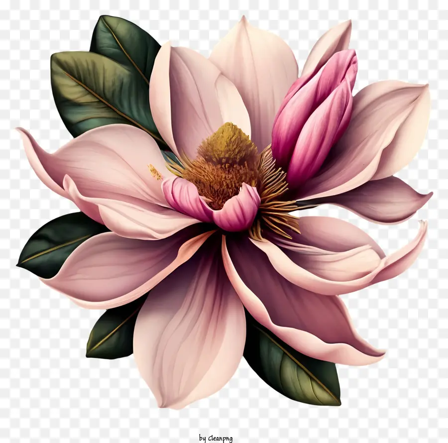 Flor De Malva Rosa，Flor De Magnolia PNG