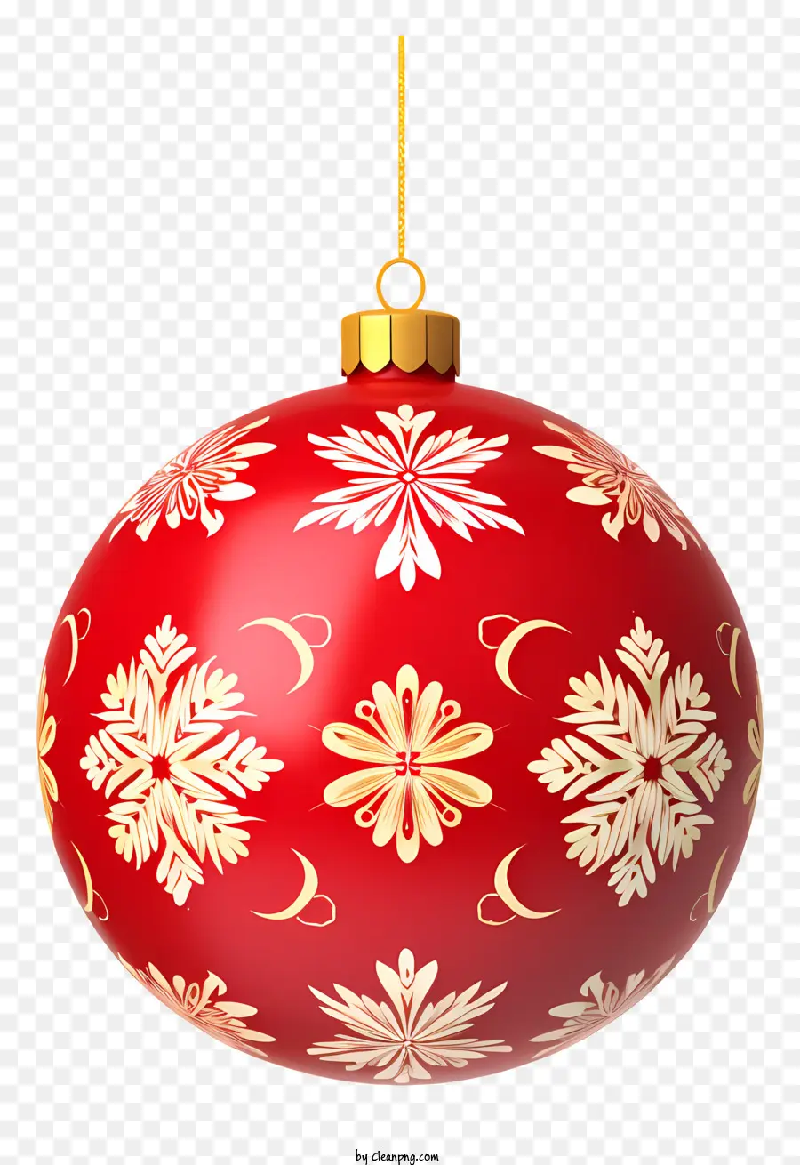 Adorno De Navidad，Oro PNG