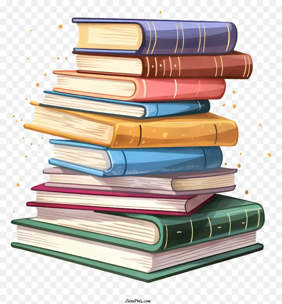 Pila De Libros，Libros Antiguos PNG