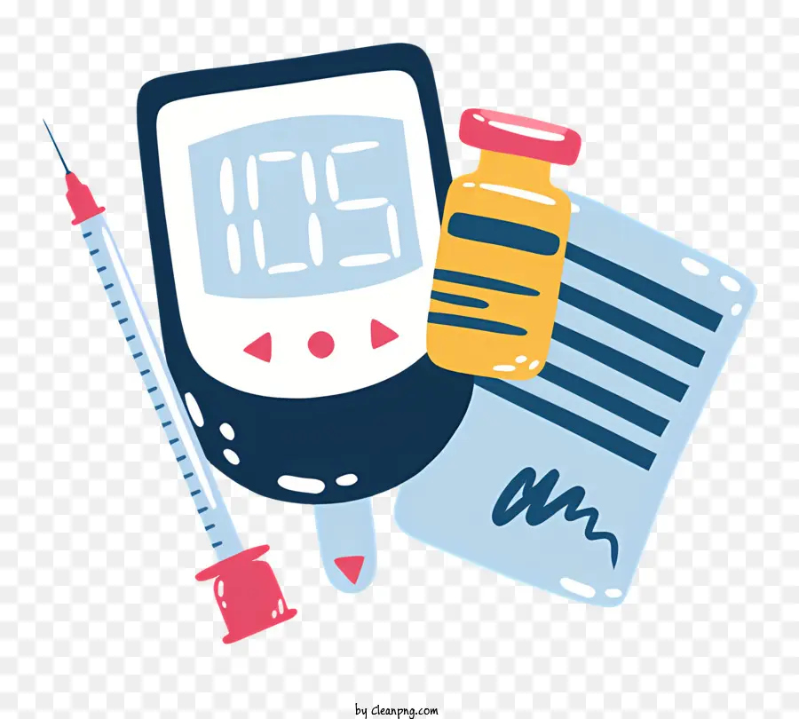 Dispositivo De Monitoreo De Diabetes，Jeringa PNG