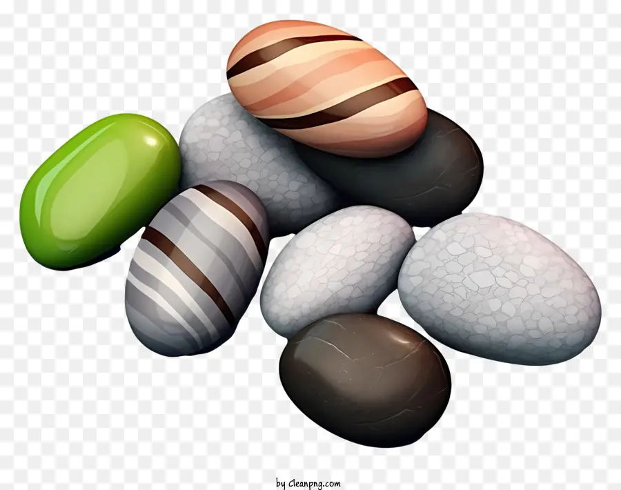 Huevos De Piedra，Piedras Coloridas PNG