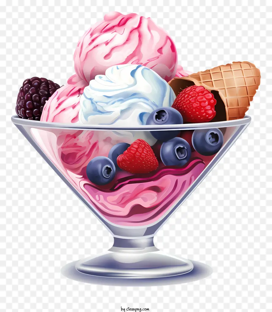 Helado，Tazón De Vidrio PNG