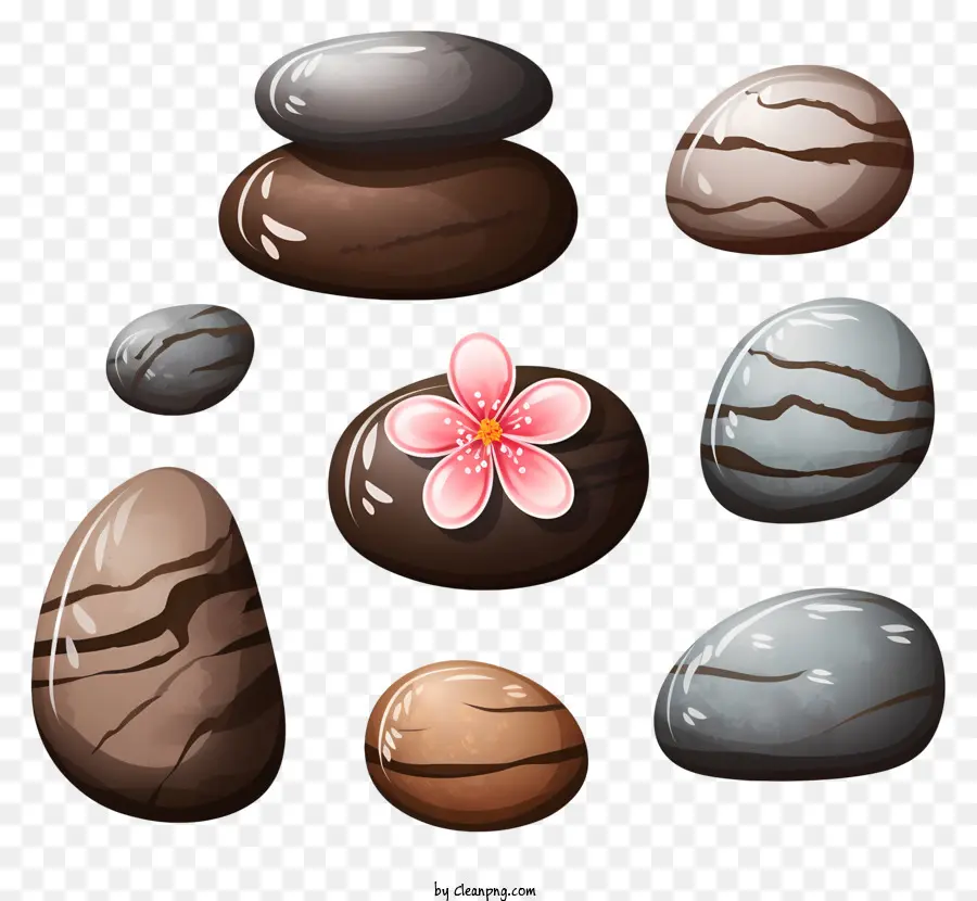 Rocas，Piedras Y Flores PNG