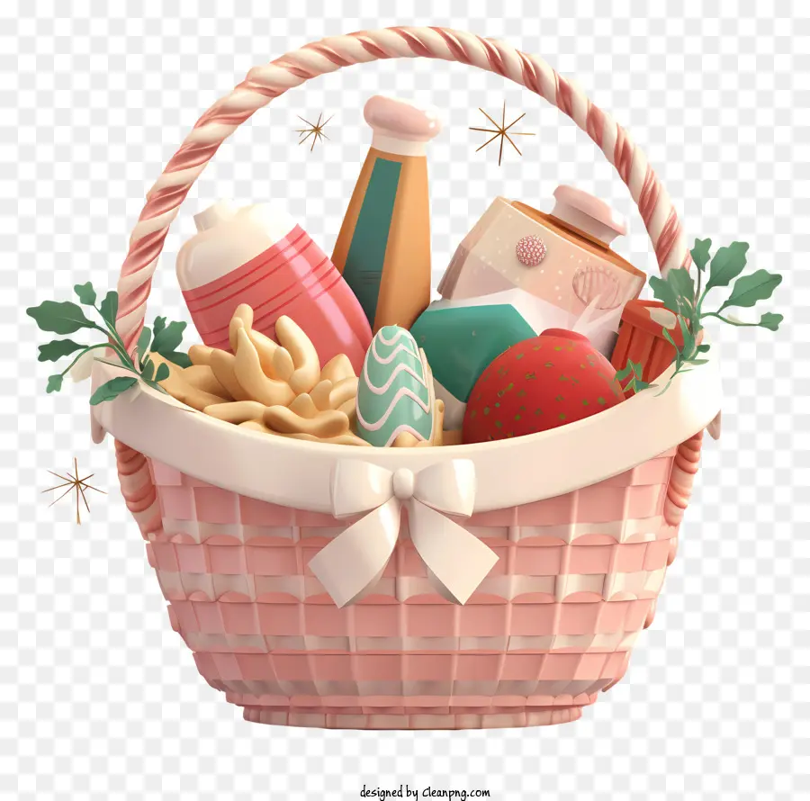 Canasta De Pascua，Cesta De Regalo PNG